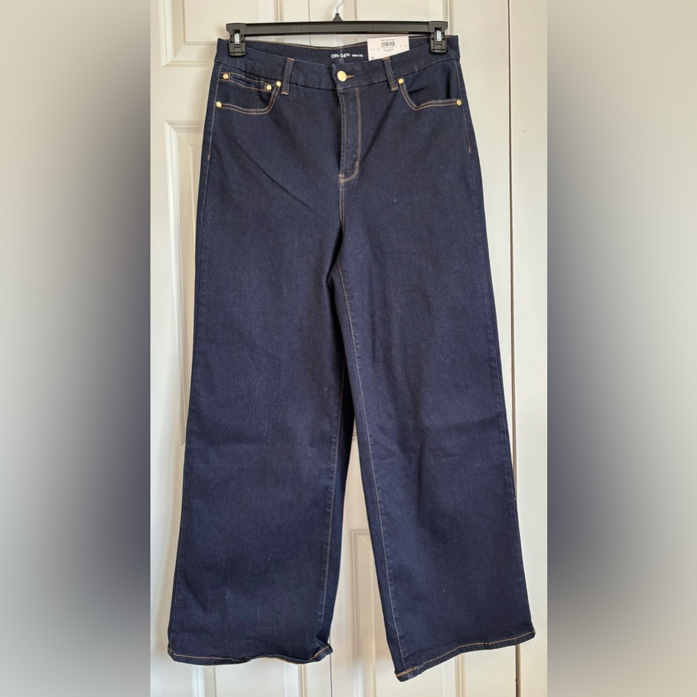 Wide Leg Dark Indigo Jeans